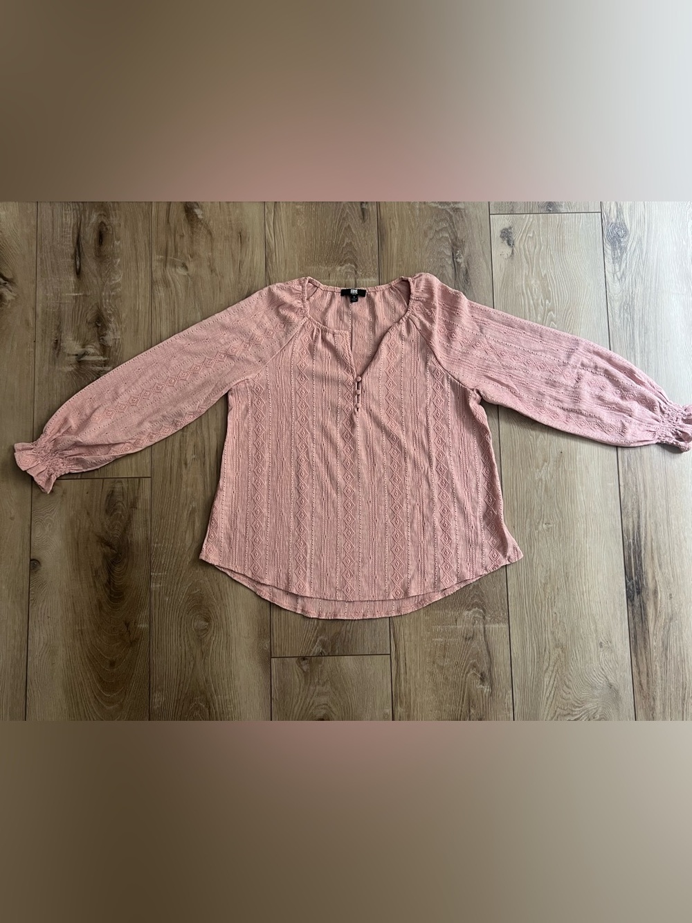 FRYE Long-Sleeve Pink Tunic